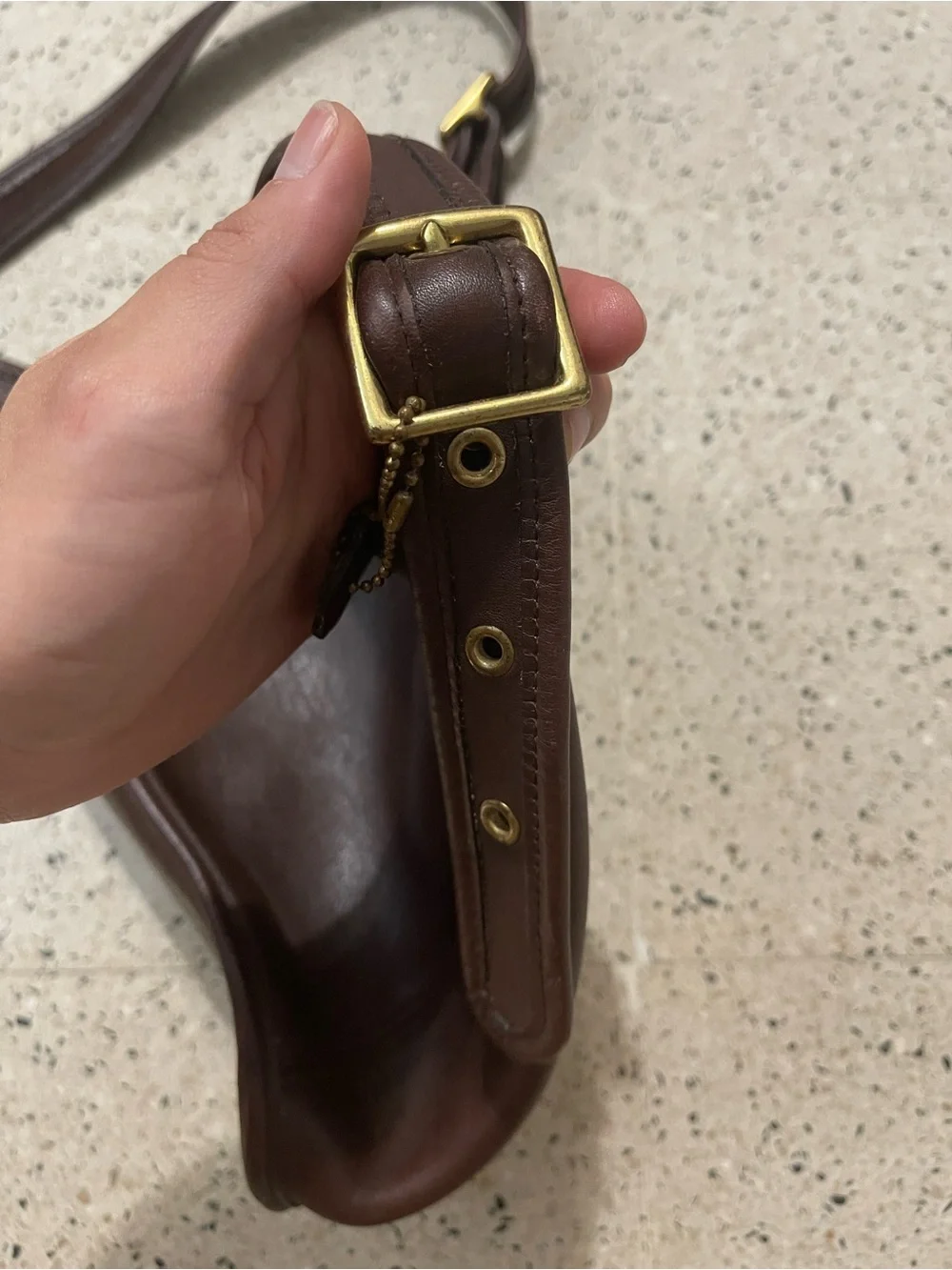 Coach Vintage Legacy 9816 Slim Duffle Mahogany Bag